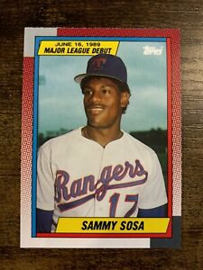 1990 Topps Baseball Debut Sammy Sosa Card #120