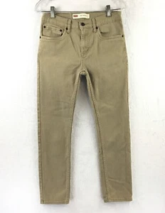 Levi's 510 Skinny / Khaki Midrise Stretch Denim Jeans / Boys Size 16 Reg W28 L28 - Picture 1 of 8