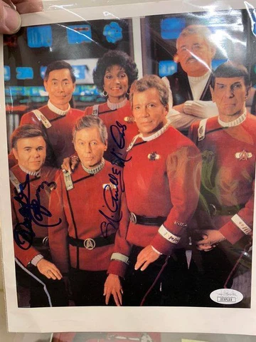 Walter Koenig Nichelle Nichols Signed 8x10 Photo Autograph JSA Cover