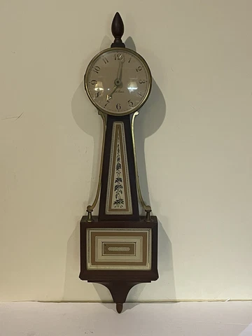 Antique / Vintage SETH THOMAS Miniature Banjo Clock  1951 Cover