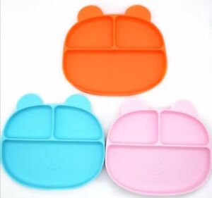 Baby Silicone Suction Plate Kids Feeding Silicone Bowl Toddlers weaning BPA free