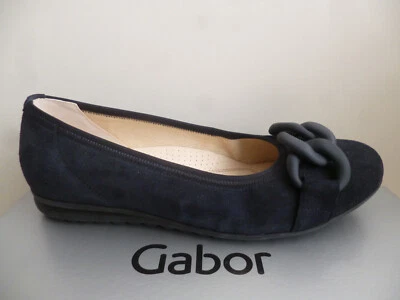 Zapatos de salón bailarina Gabor para mujer de cuero azul 4262536 Foto 1 de 4