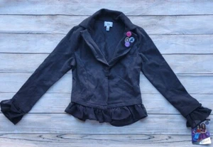 Disney D-Signed Descendants Neon Lights Ball Girls 10/12 Ruffled Blazer - Picture 1 of 2