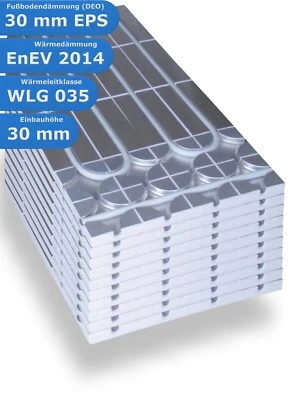 Fußbodenheizung Wasser Trockenbau HoWaTech DRY 30mm System Verlegeplatte
