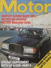 Motor magazine 30/4/1983 featuring Bentley Mulsanne Turbo, Vauxhall Astra GTE