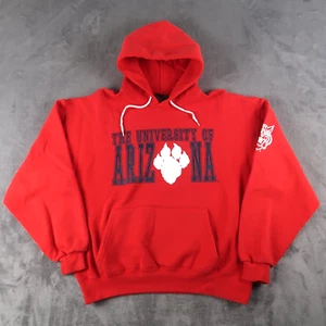 Vintage 90s University Of Arizona Wildcats Hoodie L Large Made In USA - Picture 1 of 13