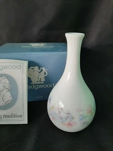 New Wedgwood Angela Pattern Bone China Bud Vase 5 in. Brand new in box - Picture 1 of 4