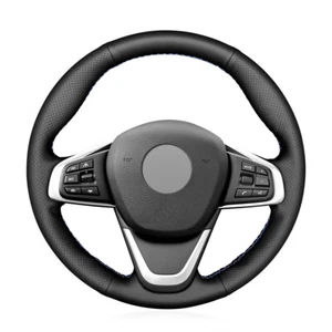 Alcantara Steering Wheel Cover Real Leather Wrap for BMW 2 Series F45 F46 - Picture 1 of 12