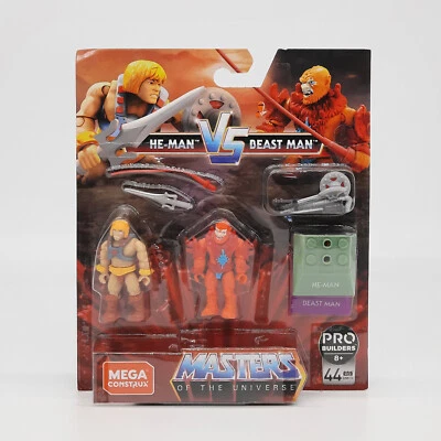 Mega Construx Pro Builders MOTU Masters of the Universe He-Man Vs Beast Man NIB - Image 1 of 2