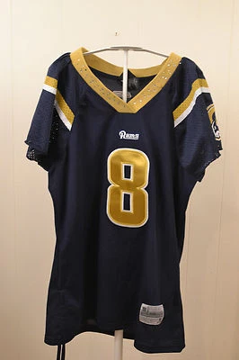 Camiseta para mujer Reebok St. Louis Rams Sam Bradford grande azul cosida LA Los Angeles Foto 1 de 4