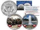 World War II D-DAY WWII Memorial Anniversary JFK Half Dollar Colorize 2-Coin Set