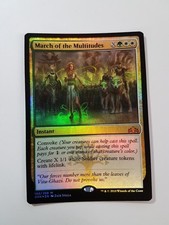 March of the Multitudes - FOIL - Guilds of Ravnica (Magic/mtg) Mythic Rare