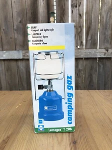 LUMOGAZ T 206 GAZ CAMPING FISHING LAMP LANTERN - ORIGINAL BOX - Picture 1 of 6