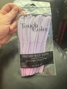 Lavender Heavy Duty Premium Cutlery Plastic Knives 24ct. Party Supply New!!! - Picture 1 of 2