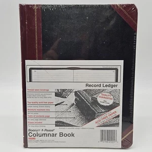BOORUM & PEASE COLUMNAR BOOK 21-150-R 150 Page Record Ledger Acid Free Sealed - Picture 1 of 6