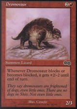 1x Dromosaur NM, English MTG Urza's Saga