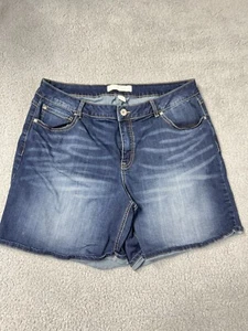 Est. 1946 Denim Shorts Women’s Size 18W Contemporary Blue Dark Wash High Rise - Picture 1 of 13