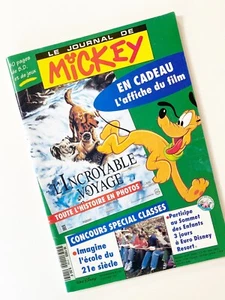 Le Journal de Mickey French Mickey Mouse Comic Magazine 1993 Incredible Journey - Picture 1 of 6