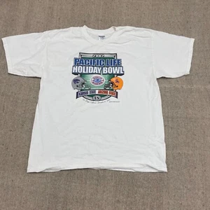 Camisa vintage holiday bowl para hombre XL blanca años 2000 2002 Kansas Arizona - Imagen 1 de 8