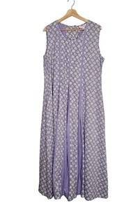APRIL CORNELL Somerset Sundress XL Floral Midi Cottagecore Modest Tie Back - Picture 1 of 10