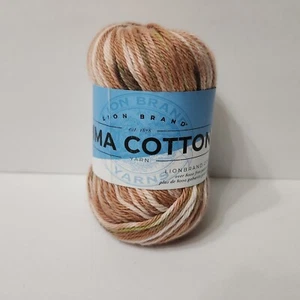 Lion Brand Pima Cotton Yarn Auburn 762-501 Skein 3 Oz - Picture 1 of 5