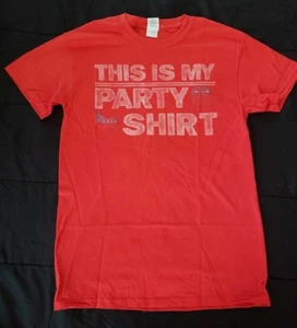 Gildan - Heavy Cotton - "This Is My Party Shirt" Political T-Shirt - Small - Rot - Bild 1 von 1