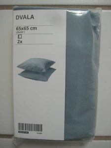 NEW IKEA DVALA Blue/Gray Standard (26x26") Pillowcase 2 Pack - Picture 1 of 3