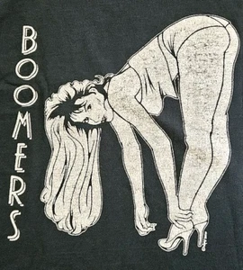 Vintage Y2K Boomers Strip Club Atlanta Georgia T Shirt Closed Large - Picture 1 of 11