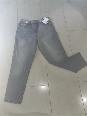 BNWT - Womens Grey Soft and Stretchy Mom Jeans - Size 12 - Image 1 of 4