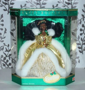 1994 HAPPY HOLIDAYS Boxed BARBIE DOLL African American AA Lot HH - Picture 1 of 1