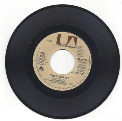 PAUL ANKA, "TIMES OF YOUR LIFE" - Image 1 of 2