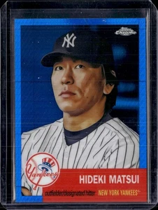 2022 Topps Chrome Platinum #83 Hideki Matsui Blue Prism Refractor NM-MINT++ - Picture 1 of 2