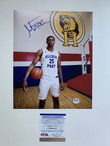 Michael Foster Jr. Signed Autographed 8x10 Photo Auto 76ers Wizards NBA PSA COA - Picture 1 of 3