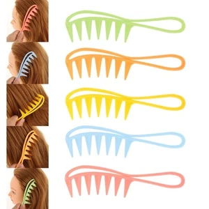 Wide Hair Care Barber Styling Wet Hair Brush Hair Comb for - Picture 1 of 36