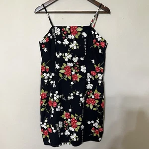 Vintage No Boundaries Womens Dress Size XL Juniors Asian Y2K Kawaii Cherry Black - Picture 1 of 10