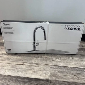 New Kohler Clarus Single Handle Pull Down Sprayer Kitchen Faucet - Bild 1 von 7