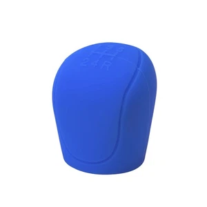 Handbrake Gearshift Cover Blue No Drill Silicone Handbrake Non-Slip Protector - Picture 1 of 7