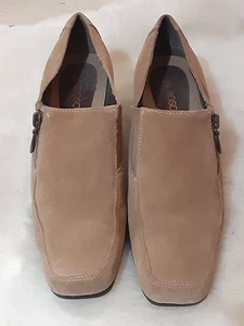 Aerosoles Damen Frauen Halbstiefel Leder Beige Komfort Slipper Größe 8 1/2 8,5 - Bild 1 von 9