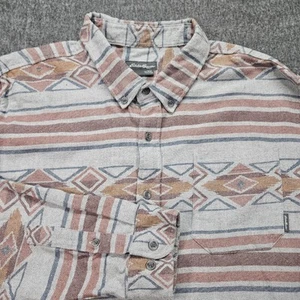 Eddie Bauer Mens Tribal Button Down Shirt 2XL Aztec Southwestern Rodeo Artsy - Picture 1 of 9