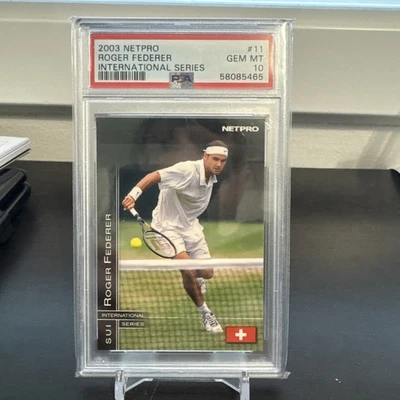 2003 NetPro International Series - Roger Federer #11 (RC) PSA 10  - Image 1 of 2
