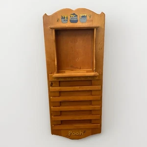 Pooh Perpetual Calendar Base ONLY 24” Shelf Wood Wall Disney Bradford Exchange - Picture 1 of 18