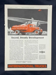 Magazine Ad - 1930 - International Trucks - Standard Oil Co. - Picture 1 of 1