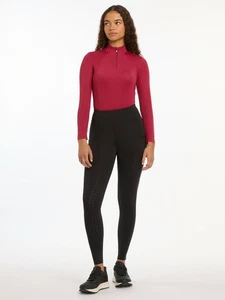 Pantalones LeMieux Naomi Pull On Negro Elástico Silicona Agarre Completo Bolsillo Lateral - Imagen 1 de 4