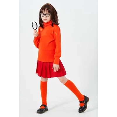 👓 Velma Costume Kids Red Skirt Outfits Size 14-16 NIP - Image 1 of 4