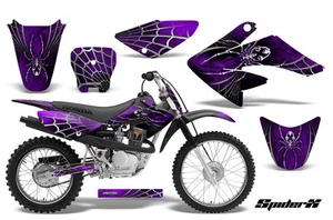 HONDA CRF 70 GRAPHICS KIT DECALS CREATORX SPIDERX PURPLE - Picture 1 of 1
