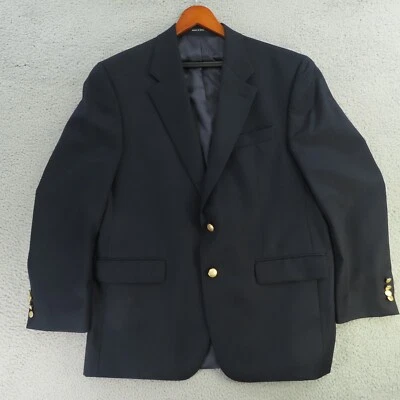 Chaps Blazer Sport Jacket Mens 42R Blue Navy Gold Buttons Wool - Image 1 of 4
