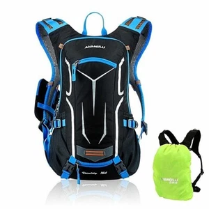 18L Water Hydration Backpack W/ Rain Cover Cycling Camping Hiking Breathable Bag - Picture 1 of 15