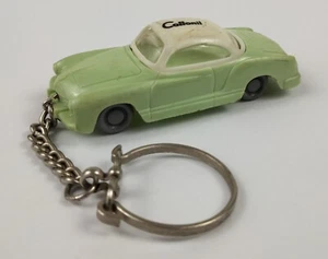 Vintage Adv Plastic Key chain Ring VW Volkswagen Karmann Ghia Made in Germany - Imagen 1 de 14