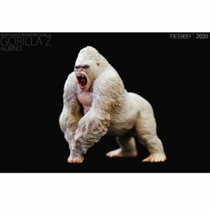 Gorila de montaña macho REBOR Alpha ""Gorilla Z"" (albino) réplica a escala 1/11 - Imagen 1 de 4