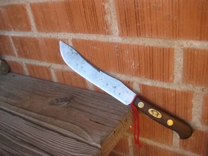 Cuchillo de corte vintage de 8" década de 1930 ** ROBESON - cerdo rojo *** Cuchillo de carnicero de carbono EE. UU. - Imagen 1 de 11